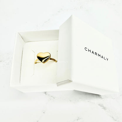 ANELLO SCUDO MON AMOUR ORO - Charmaly