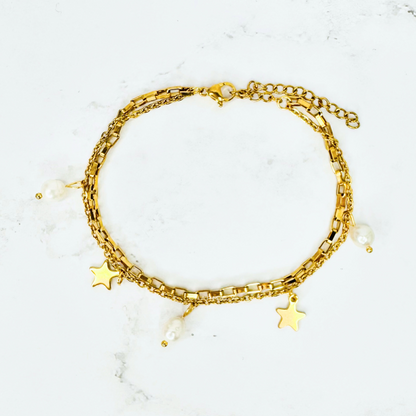 BRACCIALE ASTRA PERLE oro