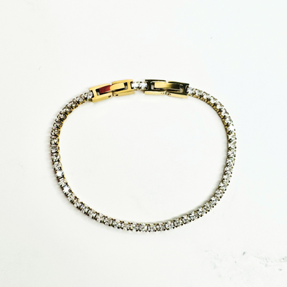 BRACCIALE TENNIS ORO