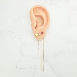 Beatrice Earrings Gold Worn scaled