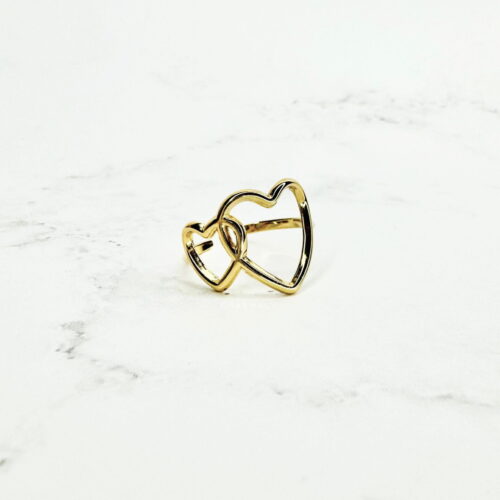 Mom and Daughter Love Ring Gold scaled